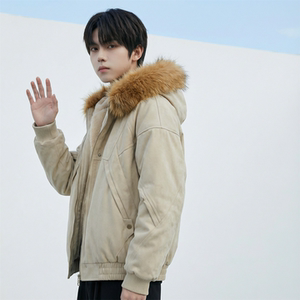 现货 冬季座山雕加绒加厚外套重磅帆布水洗棉服夹克 M3957-P148图片