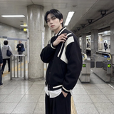 现货撞色美式复古夹克棒球服流行外套W0023-P88控118加绒P100，男装夹克，星座1017