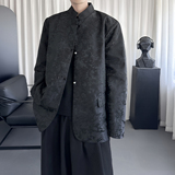 新中式提花盘扣西装外套男春秋中山装风休闲西服Y2012-P98，男装西服，星座1017
