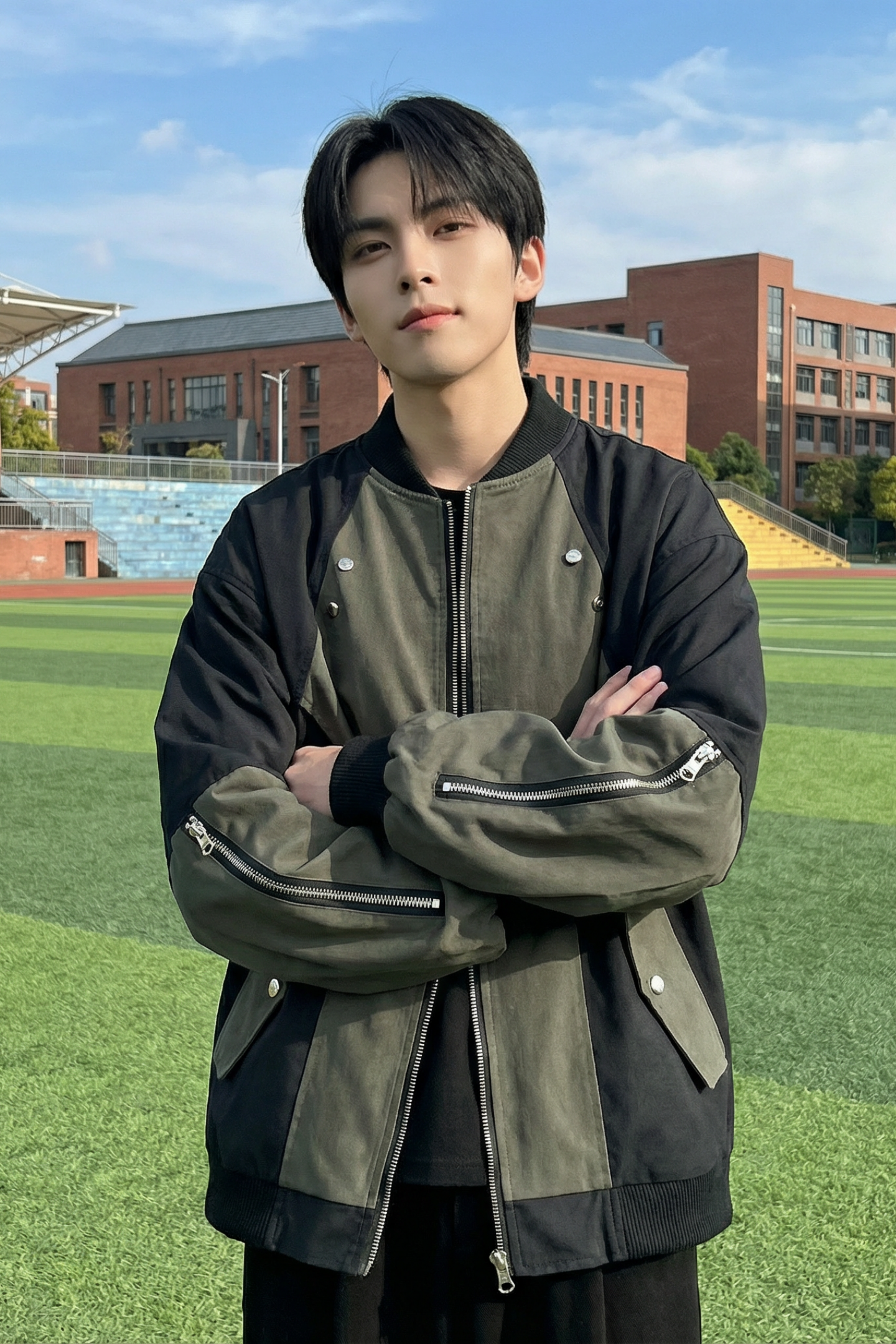 现货休闲百搭撞色拼接棒球服美式复古夹克JK830-P80,男装夹克,星座1017