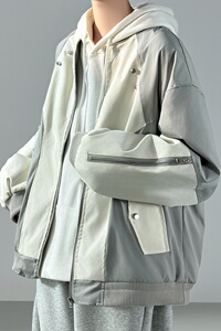 休闲百搭撞色拼接棒球服美式复古夹克 JK830-P80图片