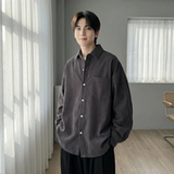 现货灯芯绒高级感长袖衬衫男休闲衬衣外套C963-P48，男装衬衫，星座1017