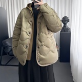 假两件连帽棉服男冬季潮牌轻薄外套M3522-P148，男装棉衣，星座1017
