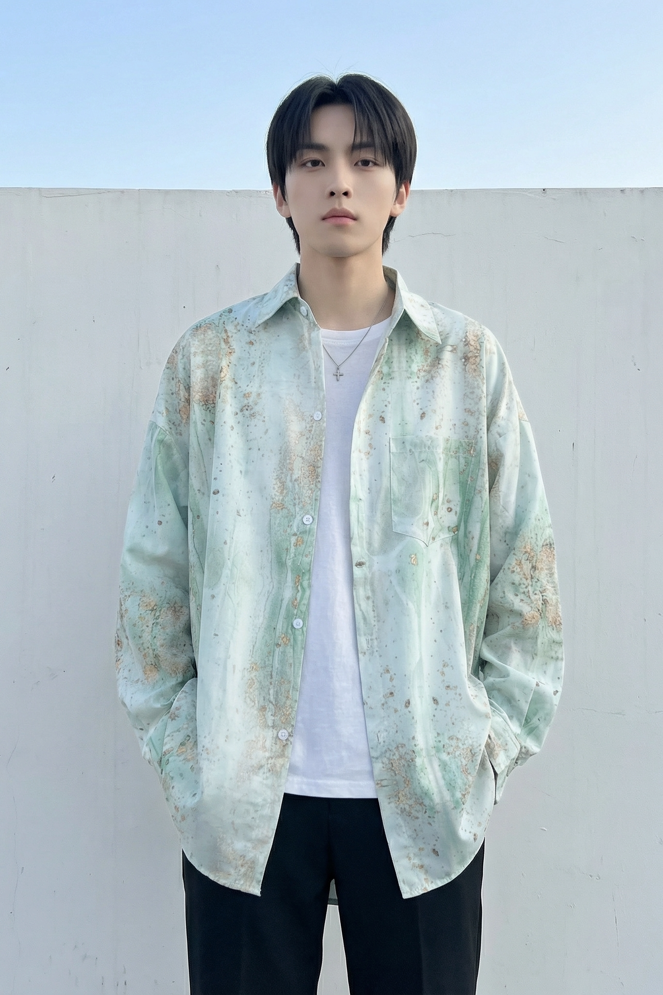 现货男潮ins小众设计感的情侣装衬衣FC12-P48,男装衬衫,星座1017