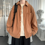 现货灯芯绒高级感长袖衬衫男休闲衬衣外套C963-P48，男装衬衫，星座1017