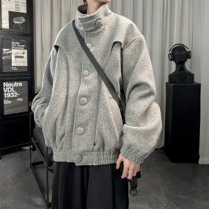 现货2026春款美式复古休闲夹克韩版宽松立领短款外套潮DK801-P118，男装夹克，星座1017