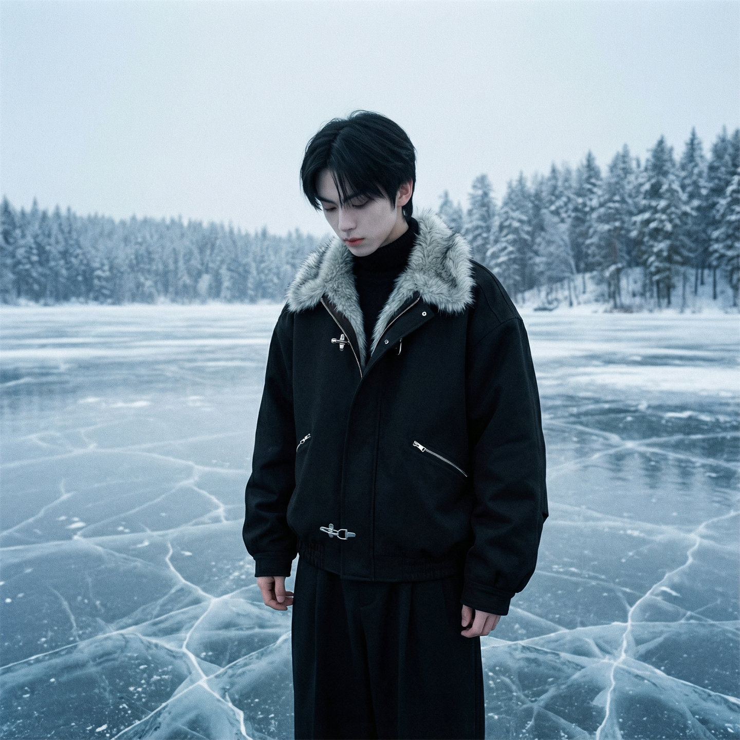 现货毛领复古（仿貂毛领）秋冬季座山雕夹克棉服外套男Q664-P148，男装夹克，星座1017