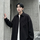 现货灯芯绒高级感长袖衬衫男休闲衬衣外套C963-P48，男装衬衫，星座1017