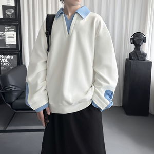 翻领高级感衬衫领上衣长袖卫衣男装潮 WE212-P68图片