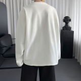 美式复古重磅醋酸莫代尔宽松长袖T恤SA237-P68，男装T恤，星座1017