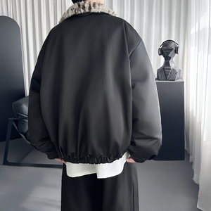 美式座山雕棉服男款冬季立领设计穿豹纹加厚外套 M6092-P138图片