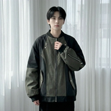 休闲百搭撞色拼接棒球服美式复古夹克JK830-P80，男装夹克，星座1017