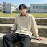 新款现货男装设计感艺术假两件卫衣男内搭上衣CR472-P68，男装卫衣，星座1017