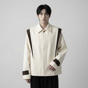 现货新款春季飞肩撞色夹克外套男设计感痞帅上衣 JK905-P108，男装夹克，星座1017