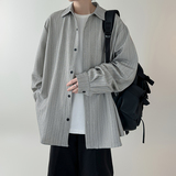 春款现货竖条纹长袖衬衫春季内搭高级感衬衣外套DS94-P68，男装衬衫，星座1017