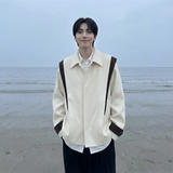 现货新款春季飞肩撞色夹克外套男设计感痞帅上衣JK905-P108，男装夹克，星座1017