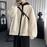 2025秋款日系华夫格宽松休闲男士棒球立领夹克衫外套N828-P89，男装夹克，星座1017