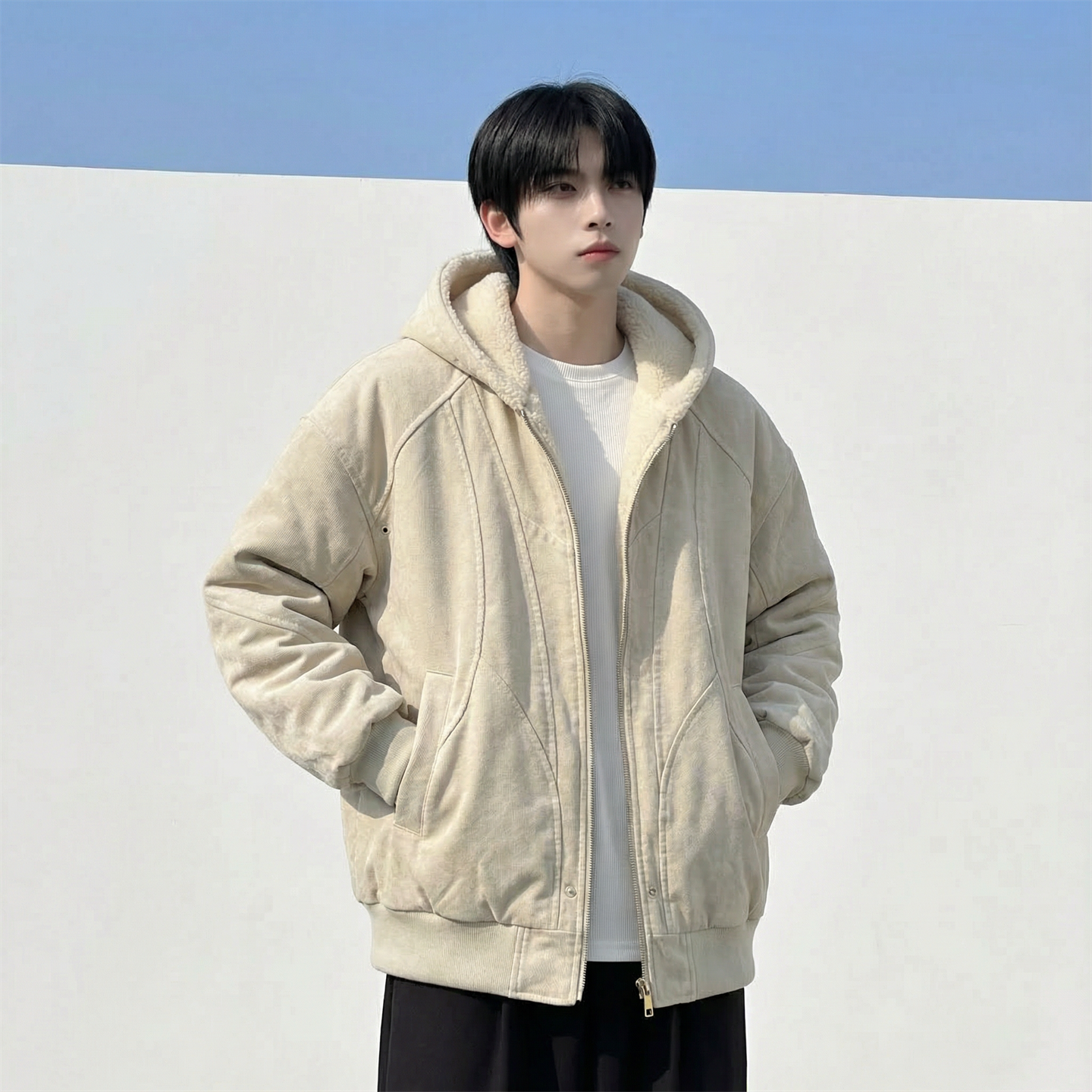 现货加绒加厚外套男潮重磅帆布水洗棉服夹克Y307-P138,男装夹克,星座1017