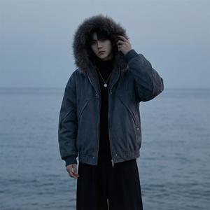 现货 冬季座山雕加绒加厚外套重磅帆布水洗棉服夹克 M3957-P148，男装夹克，星座1017