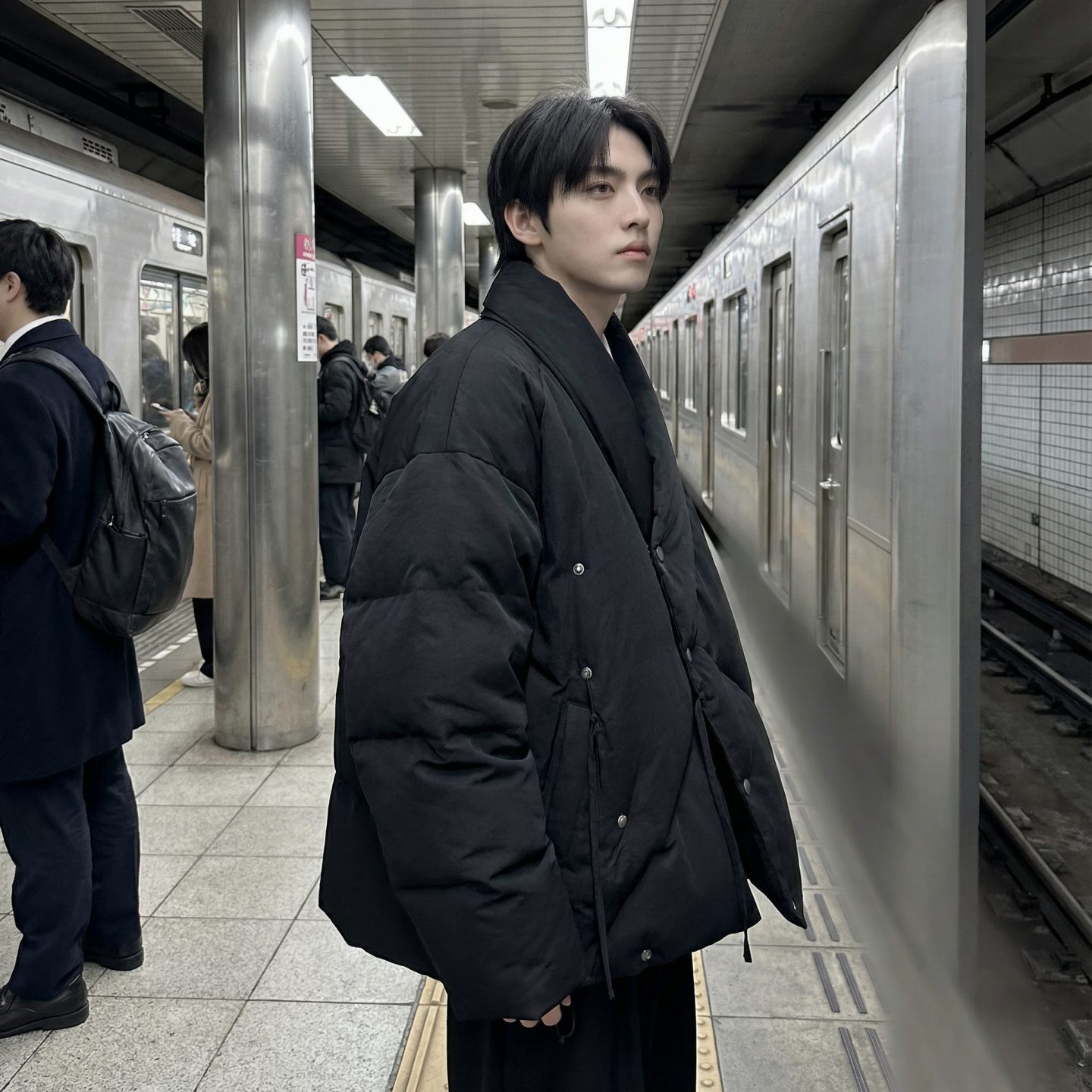 现货棉服男款新中式男装高级感无领设计外套W0845-P110控138，男装棉衣，星座1017