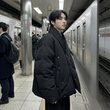 现货棉服男款新中式男装高级感无领设计外套W0845-P110控138，男装棉衣，星座1017