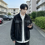 现货2026春季工装休闲夹克高级感牛仔外套JK11-P100，男装工装外套，星座1017