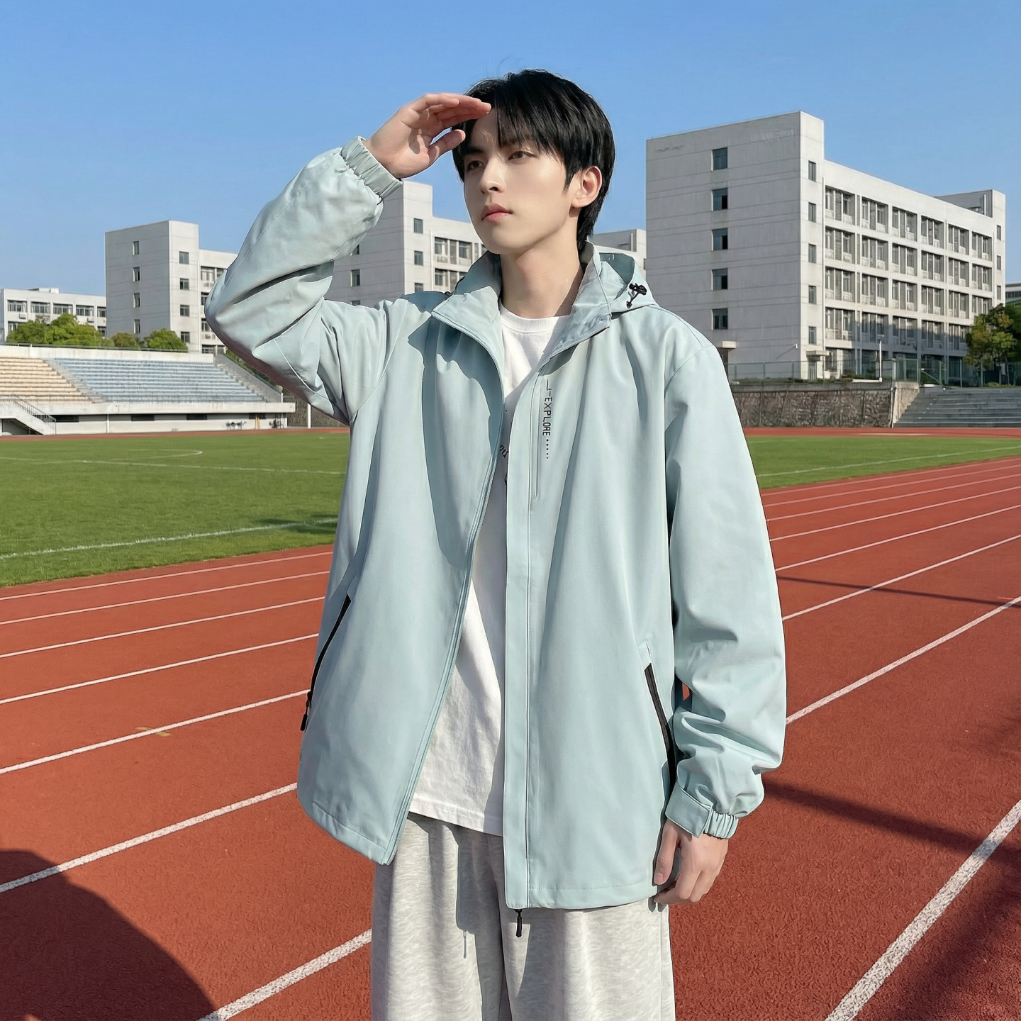 2026春款流行冲锋衣工装连帽美式高街休闲外套AK03-P68,男装夹克,星座1017