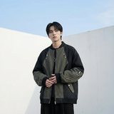 休闲百搭撞色拼接棒球服美式复古夹克JK830-P80，男装夹克，星座1017