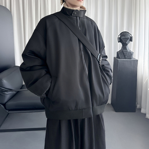 座山雕立领短款外套冬季加绒加厚座山蟒棉服工装夹克 D8656-P138图片