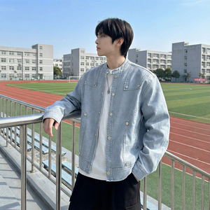 现货 2026飞行夹克外套春秋薄款痞帅街头潮牌立领上衣 DK568-P118，男装夹克，星座1017