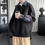 现货春季新款翻领高级感衬衫领上衣长袖卫衣男装潮WY212-P68，男装衬衫，星座1017