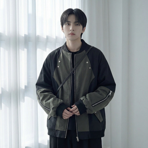 休闲百搭撞色拼接棒球服美式复古夹克 JK830-P80，男装夹克，星座1017