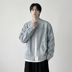 现货 2026飞行夹克外套春秋薄款痞帅街头潮牌立领上衣 DK568-P118，男装夹克，星座1017