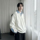 现货春季新款翻领高级感衬衫领上衣长袖卫衣男装潮WY212-P68，男装衬衫，星座1017