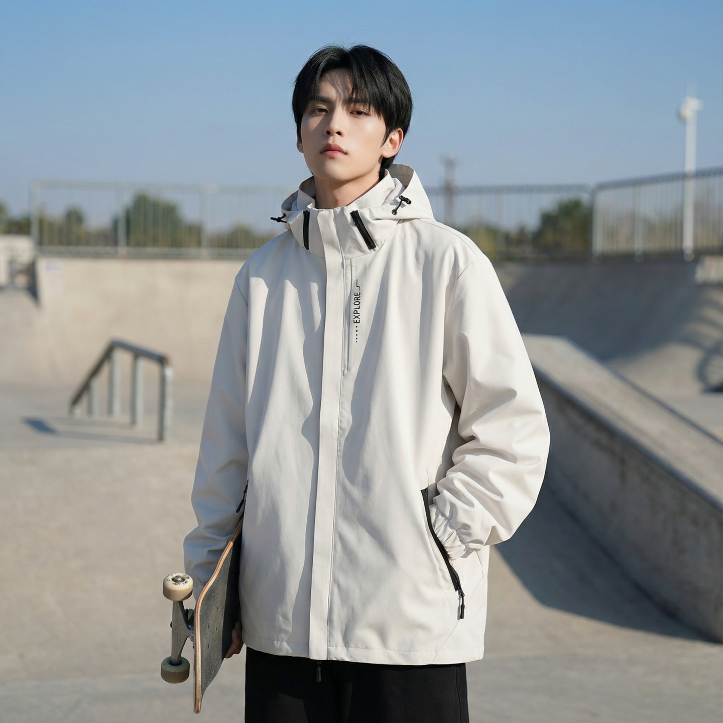 2026春款流行冲锋衣工装连帽美式高街休闲外套AK03-P68，男装夹克，星座1017