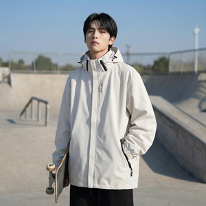 2026春款流行冲锋衣工装连帽美式高街休闲外套 AK03-P68，男装夹克，星座1017