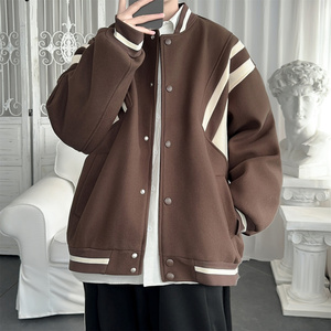 现货 春季撞色美式复古夹克情侣棒球服流行外套 Y0023-P88 控118图片