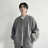 现货2026日系痞帅华夫格宽松休闲棒球立领夹克衫外套NK828-P89，男装夹克，星座1017