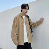 现货灯芯绒高级感长袖衬衫男休闲衬衣外套C963-P48，男装衬衫，星座1017