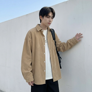 现货灯芯绒高级感长袖衬衫男休闲衬衣外套 C963-P48，男装衬衫，星座1017