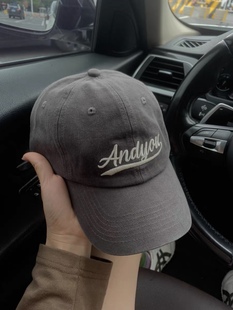 深顶大头围字母棒球帽宽檐潮搭男女款黑灰色鸭舌帽街舞帽子显脸小