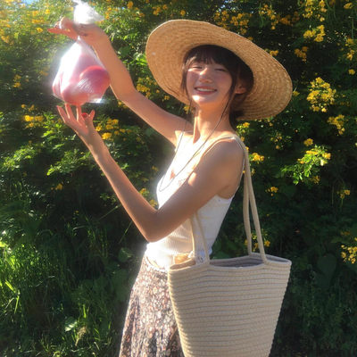 海边度假风防晒大帽檐显脸小度假出游拍照神器氛围感日系少年感