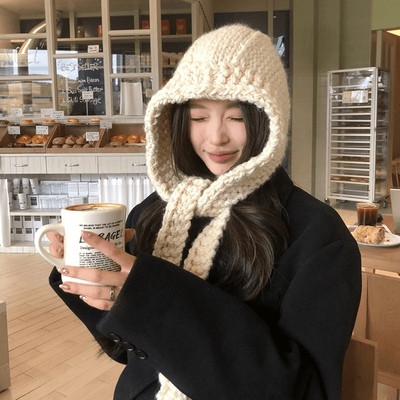 出游毛线帽女韩版春秋冬