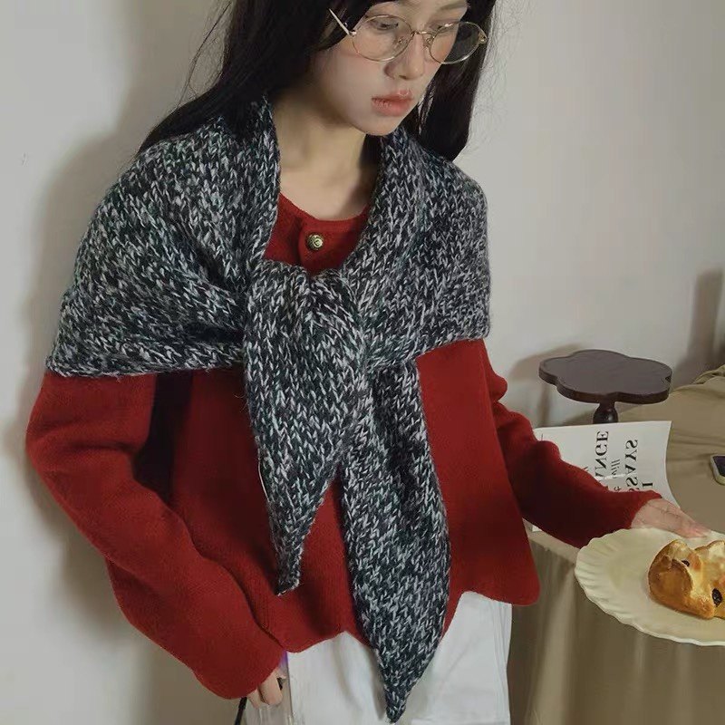 北欧风夹花羊毛混纺三角披肩高级感加大高品质搭肩针织保暖围巾女,服饰配件/皮带/帽子/围巾,围巾/丝巾/披肩,淘宝优惠券,粉丝福利购,淘宝优惠卷