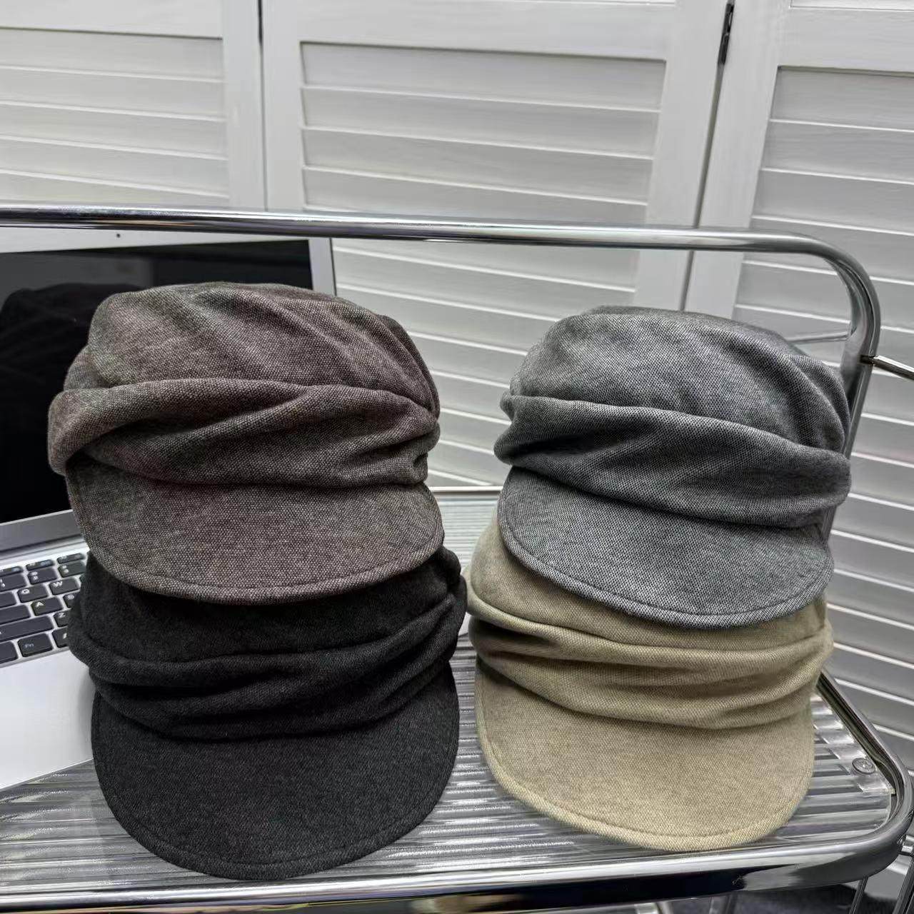 日系山本风黑色褶皱贝雷帽女秋冬显脸小报童帽大头围百搭画家帽子,服饰配件/皮带/帽子/围巾,帽子,淘宝优惠券,粉丝福利购,淘宝优惠卷