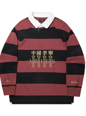 中国李宁新款Aries联名POLO衫男士潮流百搭宽松运动服APLV655-5