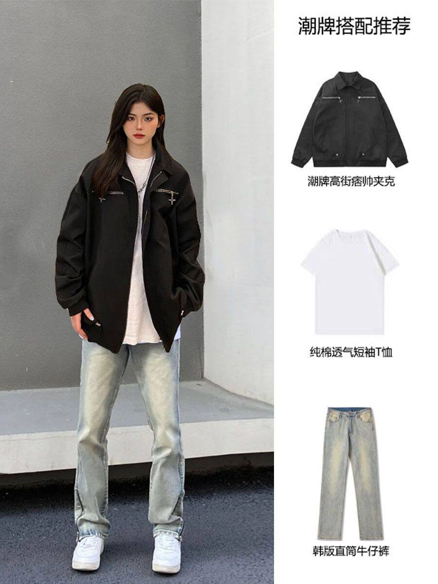 SPRING AND AUTUMN CARGO JACKETS MENS FASHION OUTFITS MENS FASHION CLOTHES AND A HANDSOME CASUAL SUIT