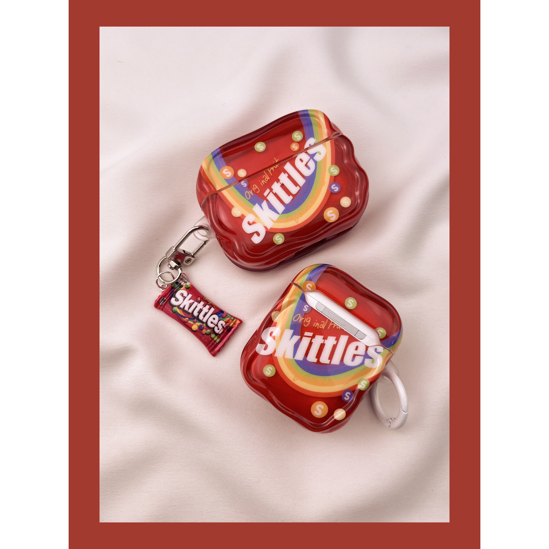 适用于Airpods4代耳机保护套 苹果系列耳机壳AirPodsPro3卡通全包保护套苹果airpodspro可爱创意彩虹糖保护壳