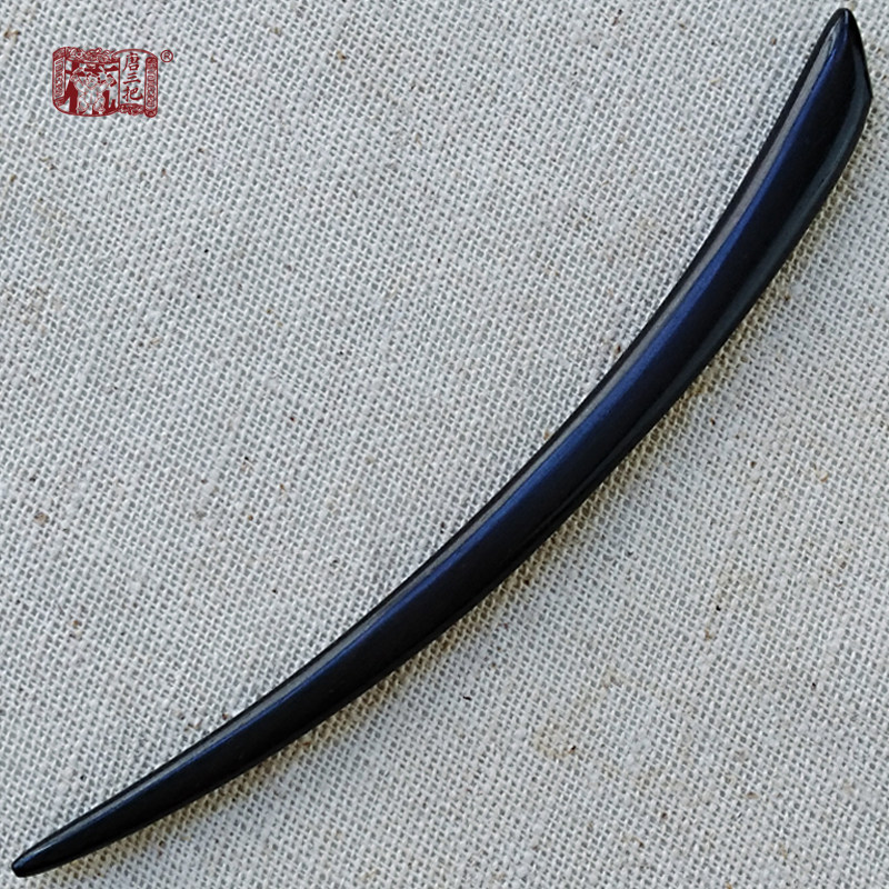 唐三把黑檀木婉约簪盘发简约古典饰品头饰民族风簪子及笄礼步摇刻