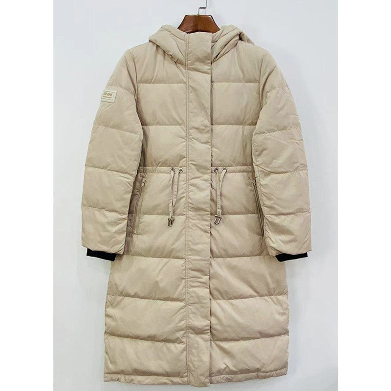 特步女长款羽绒服秋冬季新款加厚保暖休闲连帽棉衣979428640164